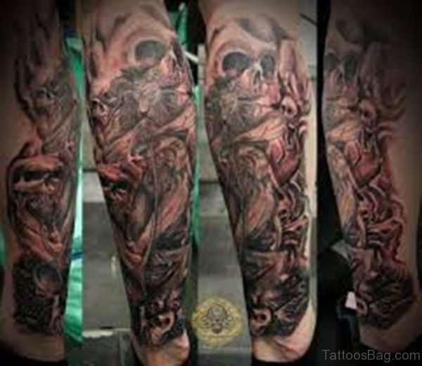 Heart And Skull Tattoo