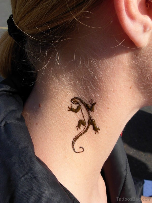 Henna Lizard Tattoo