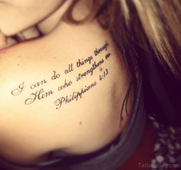 I Can Do All Quote Tattoo