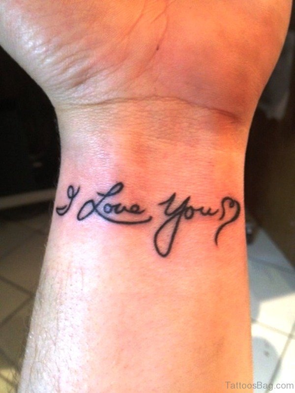 I Love You Wrist Tattoo