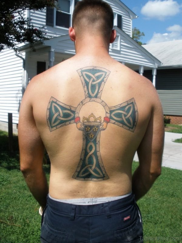 Impressive Celtic Cross Tattoo