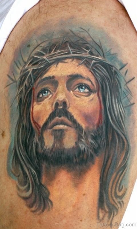 Impressive Jesus Tattoo Design