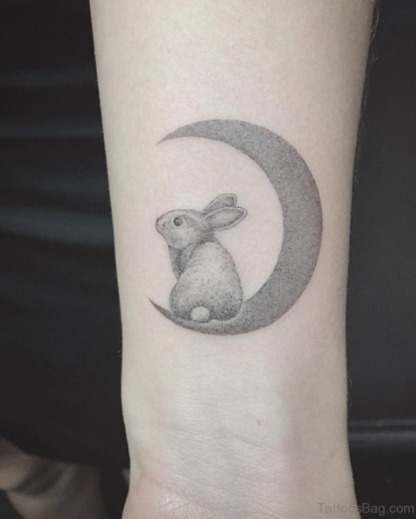 Impressive Rabbit Tattoo On Wrist