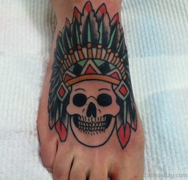 50 Magnificent Skull Tattoos On Foot