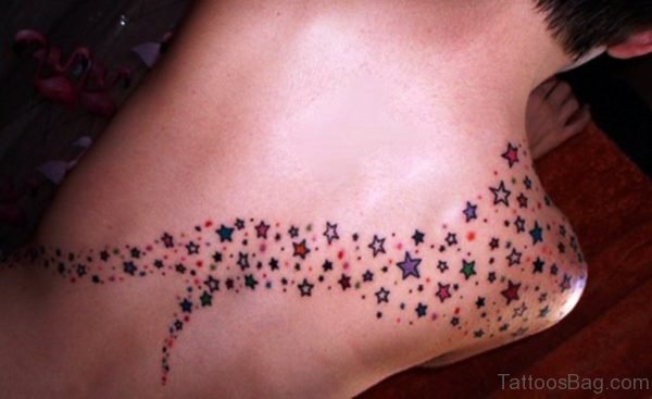 Impressive Star Shoulder Tattoo