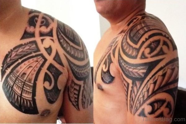 Indian Armour Shoulder Tattoo