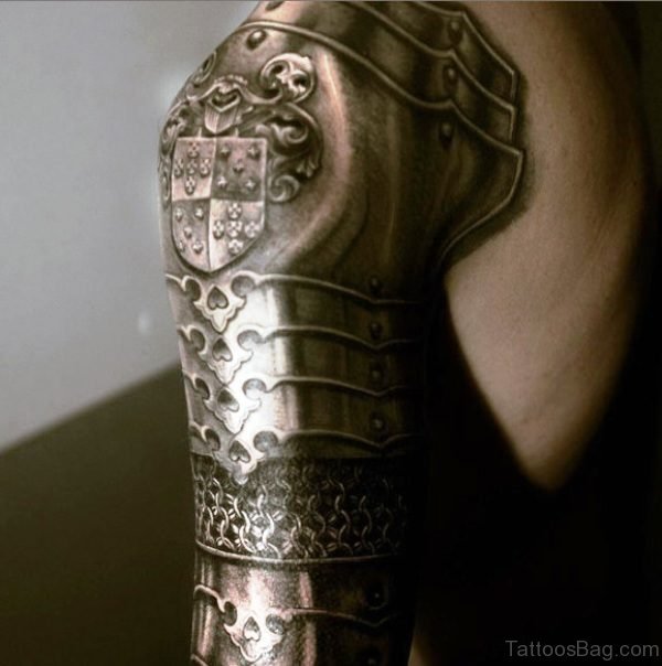 Infantry Knight Guy Tattoo Of Armour