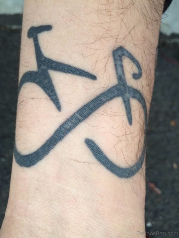 Infinity Cycle Wrist Tattoo