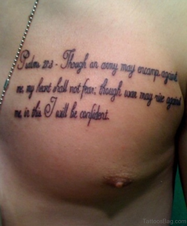 Inspirational Bible Verse On Chest