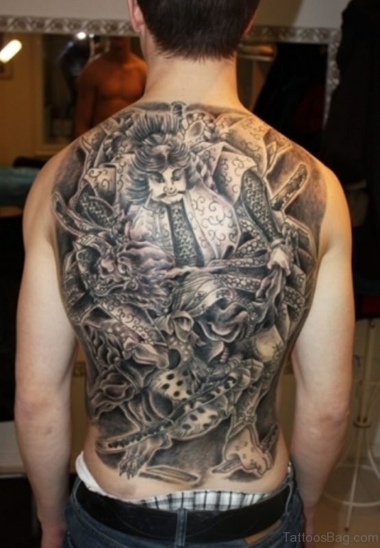 Japanese Tattoo On Back