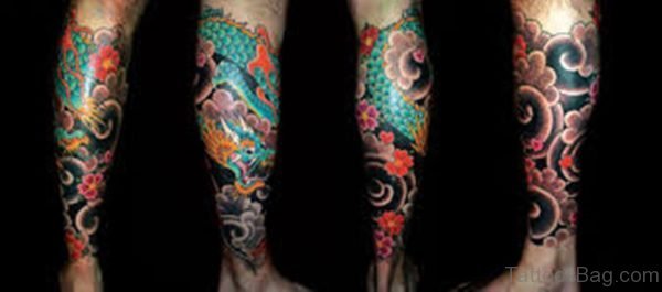 Japanese koi Dragon Tattoo