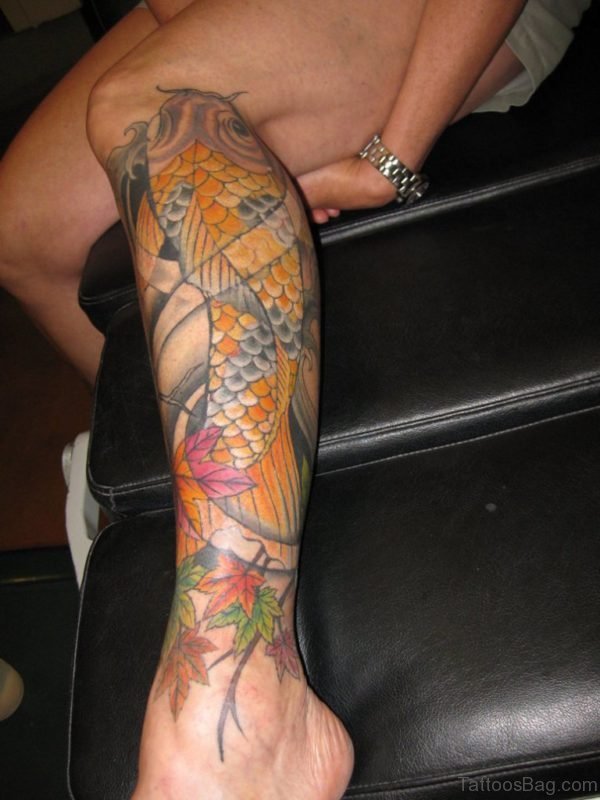 Japanese koi Fish Tattoo