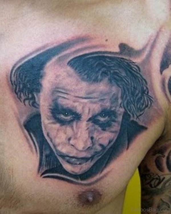 Joker Portrait Tattoo