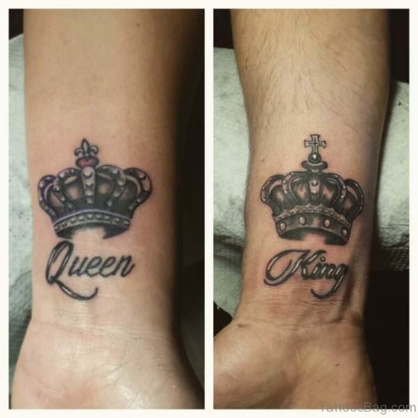 King And Queen Tattoo Design