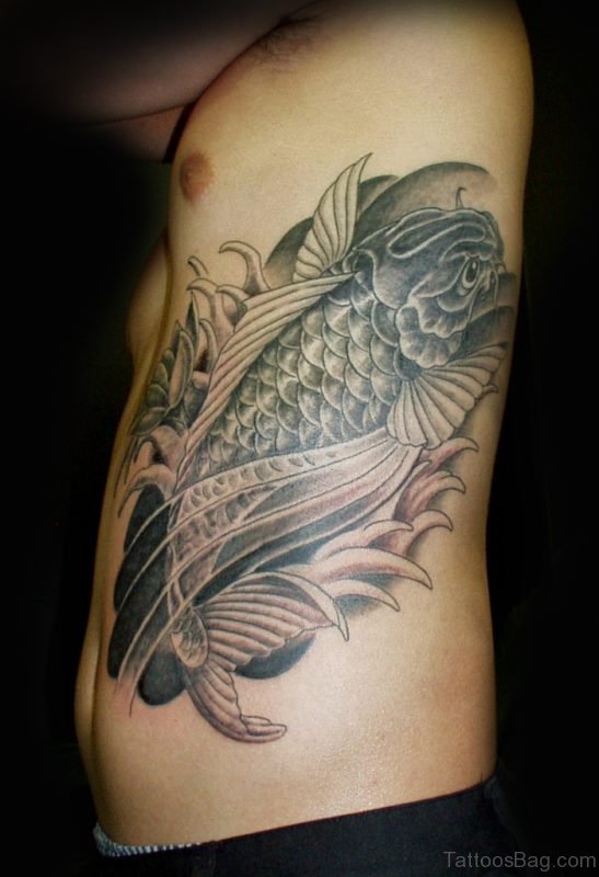 Koi Fish Aqua Tattoo