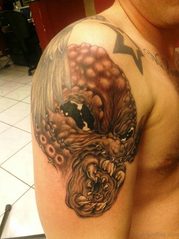 Kraken Shoulder Tattoo