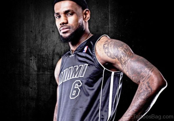 Lebron Attractive Tattoo On Shoulder