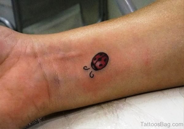 Ladybug Tattoo On Wrist