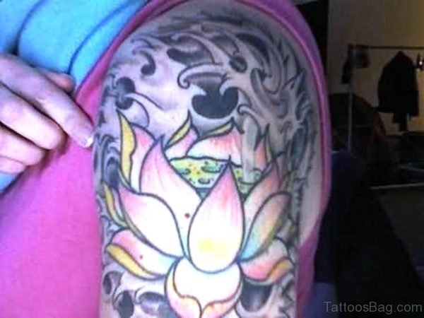 Large Lotus Tattoo