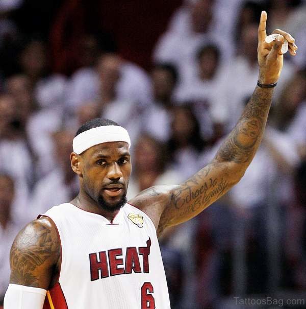 Lebron Attractive Shoulder Tattoo