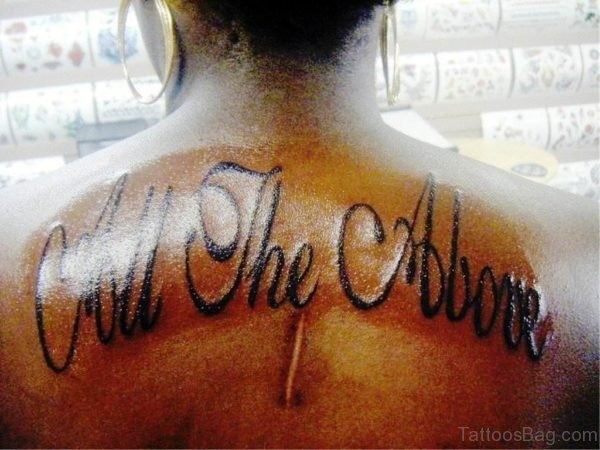 Lettering Ambigram Tattoo Design