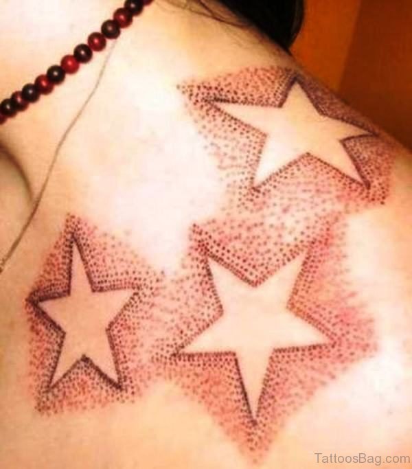 Light Ink Star Tattoo Design
