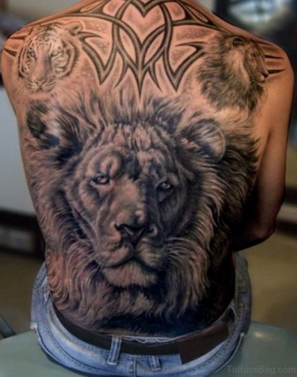 Lion Face Tattoo