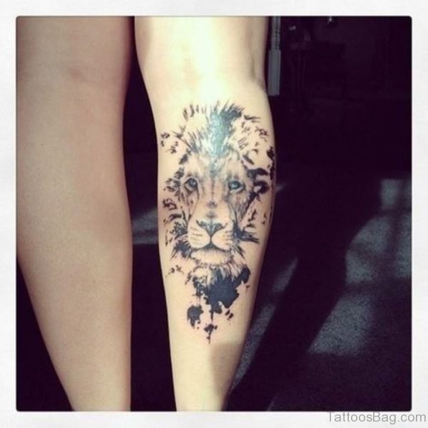Lion Face Tattoo Design