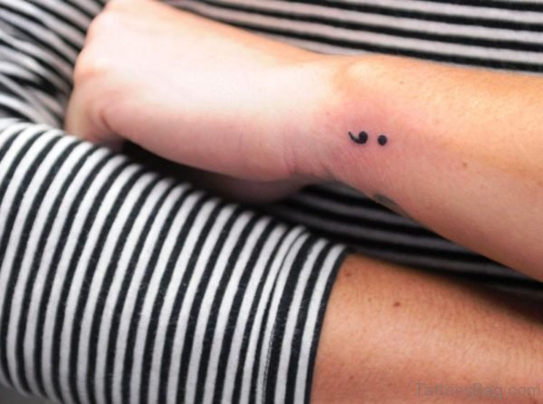 Little Black Tattoo On Wrist
