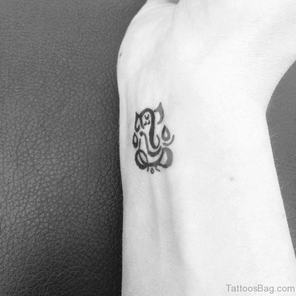 Lord Ganesha Tattoo On Wrist