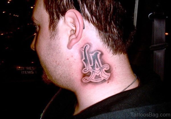 Los Angeles Neck Tattoo