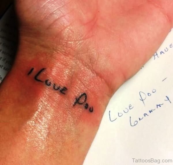 Love You Tattoo Design