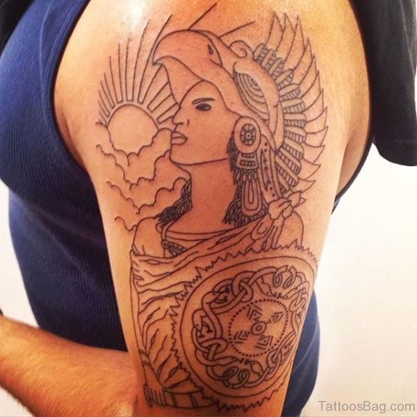 Lovely American Tattoo Design