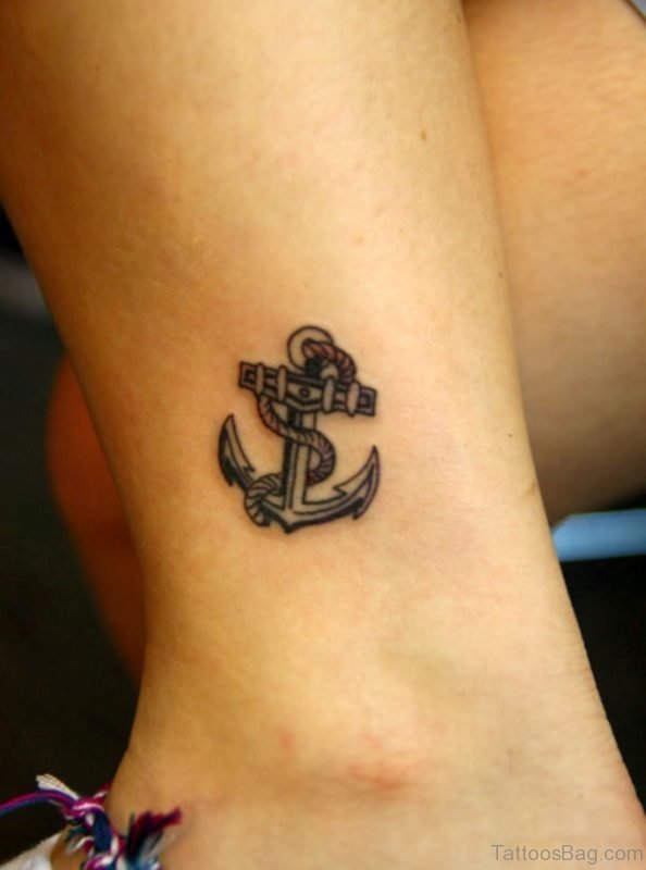 Lovely Anchor Tattoo