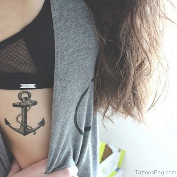 Lovely Anchor Tattoo