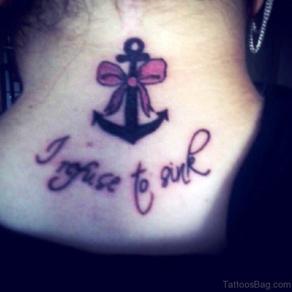 Lovely Anchor Tattoo