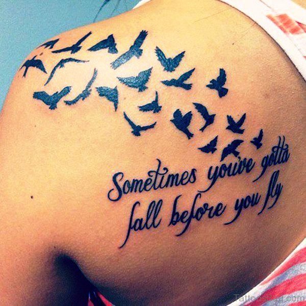 Lovely Bird Tattoo Design