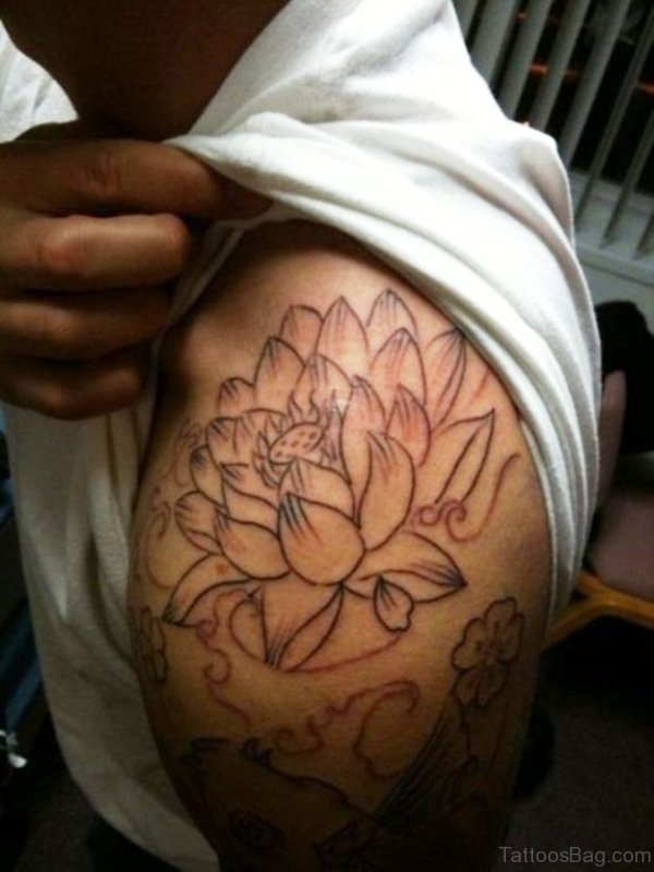 Lovely Black Lotus Flower