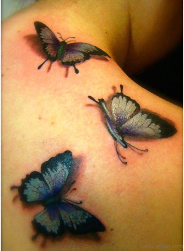 Lovely Butterfly Tattoo Design