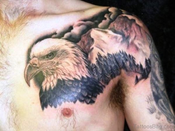 Lovely Eagle Shoulder Tattoo