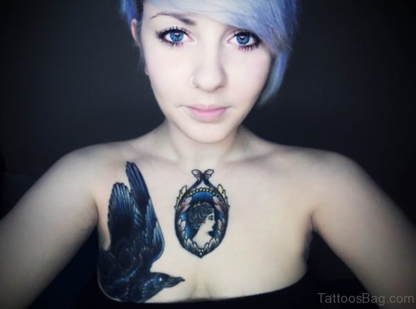 Lovely Girl Portrait Tattoo