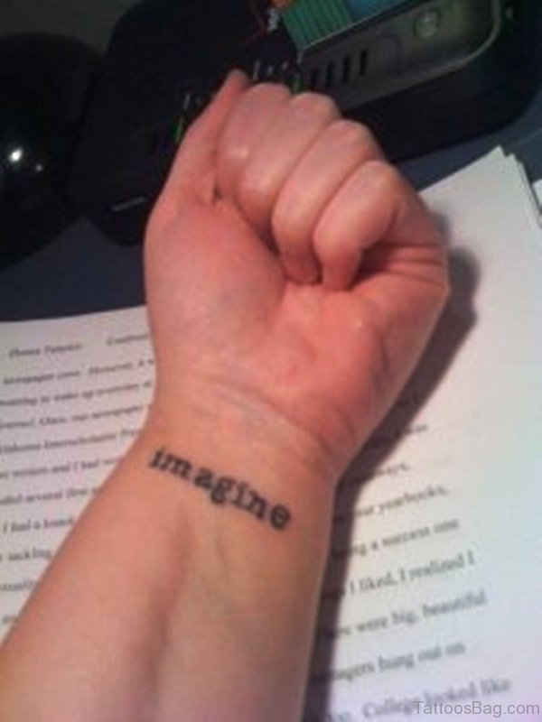Lovely Imagine Wrist Tattoo