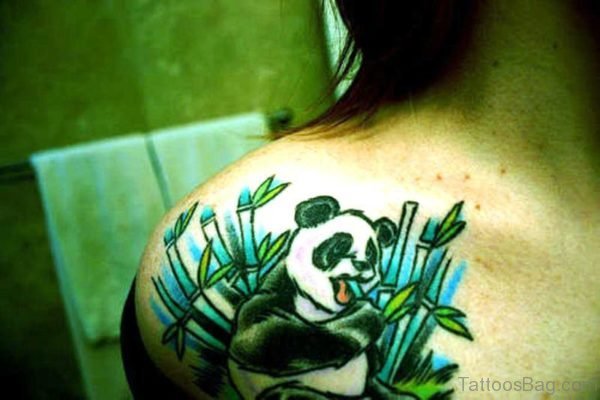 Lovely Panda Tattoo Design