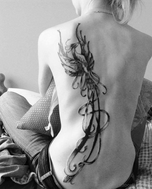 Lovely Phoenix Tattoo
