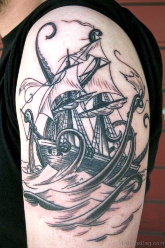 Lovely Ship Tattoo
