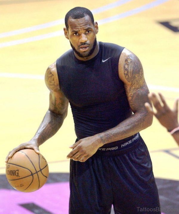 Lovely Shoulder Tattoo Of James