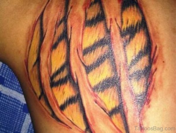 Lovely Tribal Leopard Print Tattoo