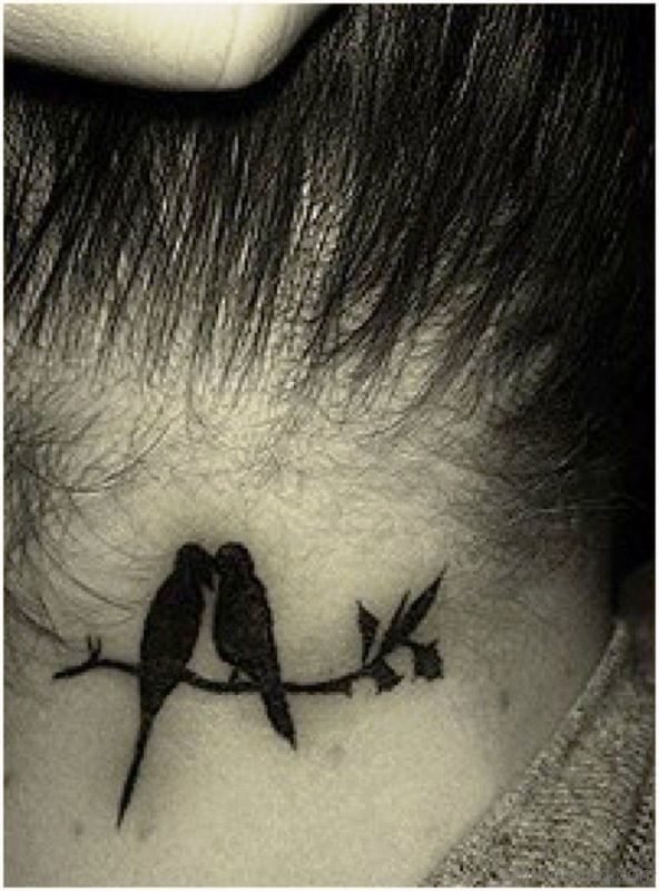 Loving Sparrows On Neck