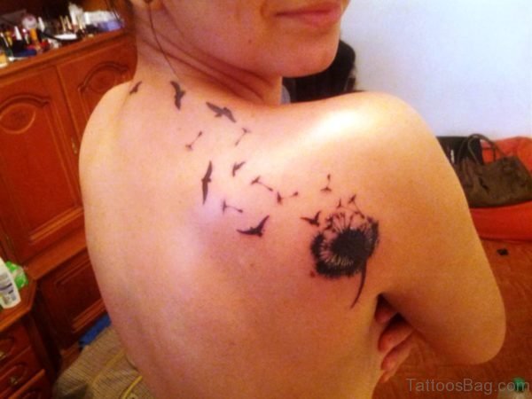 Magnificent Dandelion Tattoo Design