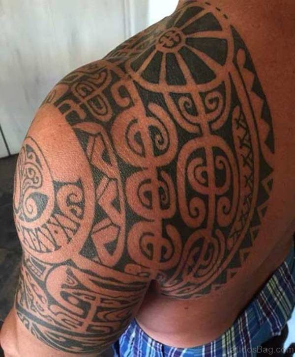 Man Shouler Samoan Tattoo